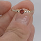 Bague en Plaqué Or sertie d'un Grenat
