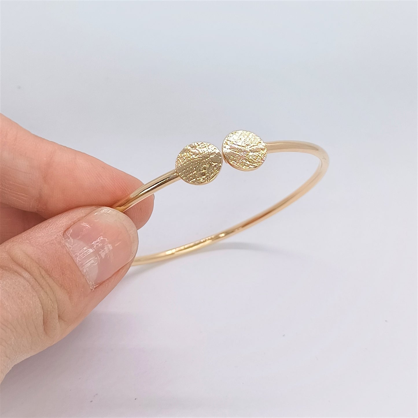 Bracelet Jonc ouvert en Plaqué Or