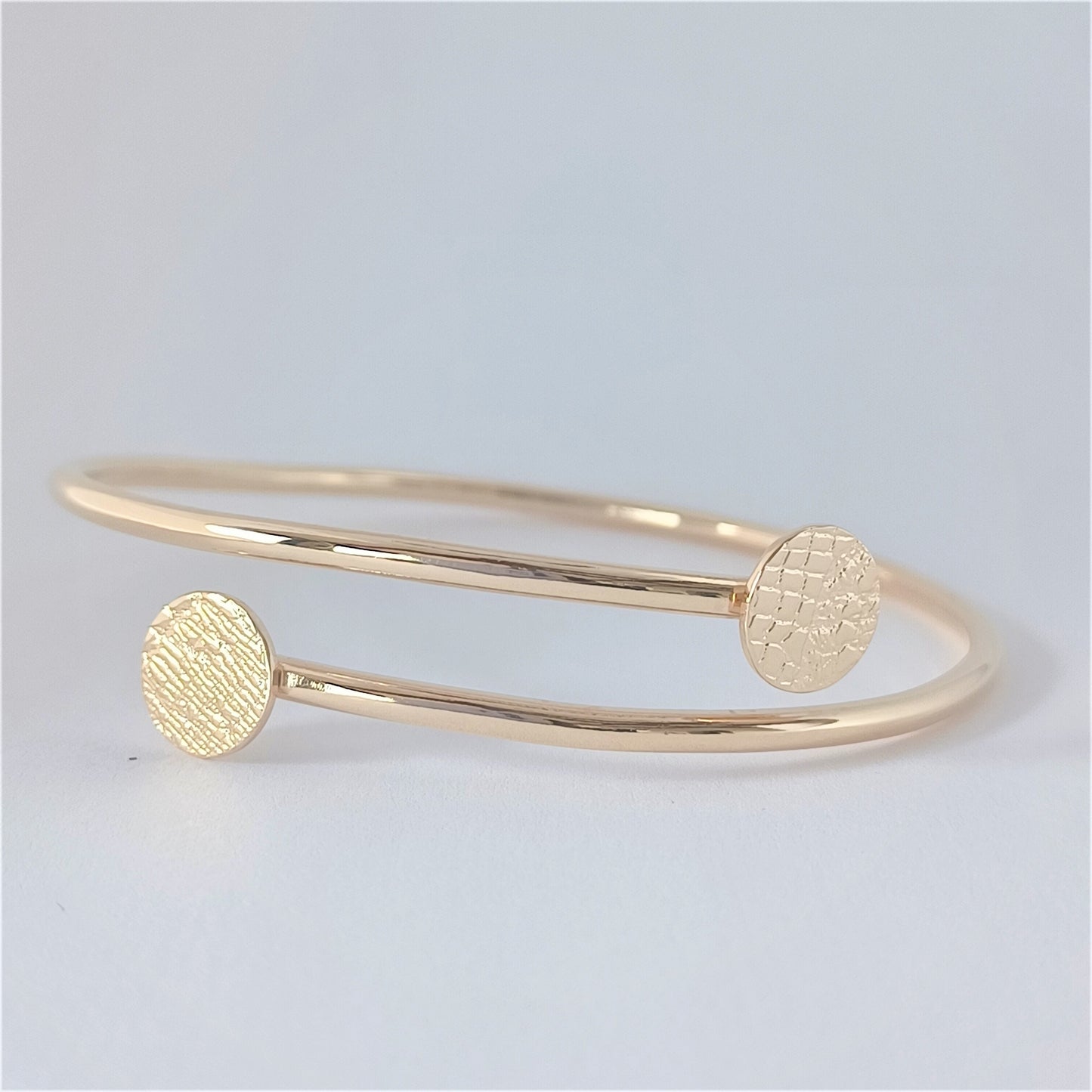 Bracelet Jonc ouvert en Plaqué Or