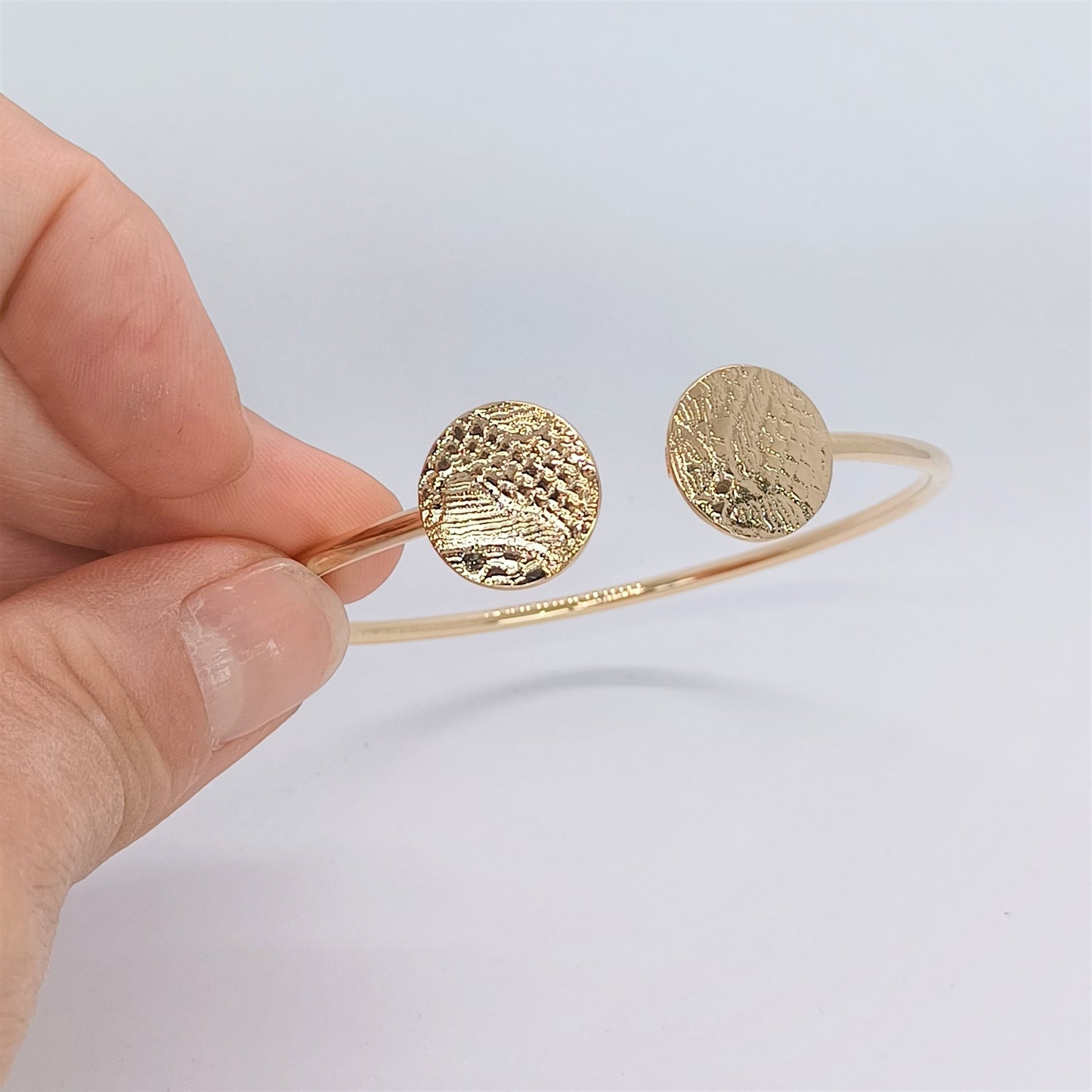 Bracelet Jonc ouvert en Plaqué Or