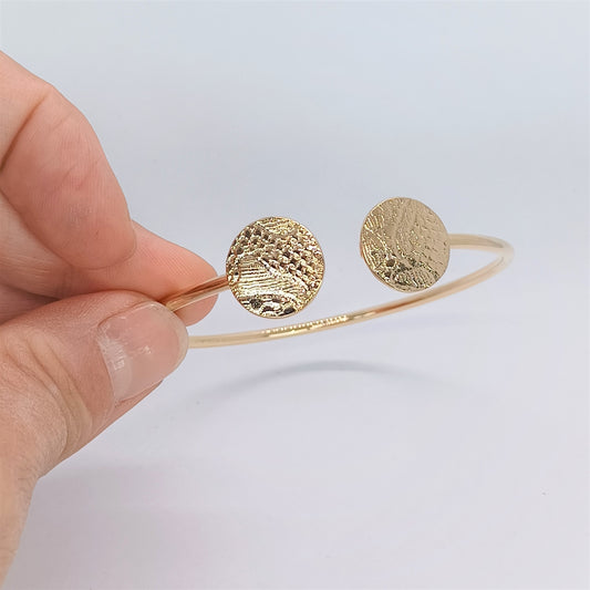 Bracelet Jonc ouvert en Plaqué Or