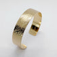 Bracelet Manchette en Plaqué Or, motif dentelle