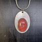 Collier solaire en Argent Massif et Rhodochrosite. Pièce unique