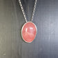 Collier en Argent Massif et Rhodochrosite.