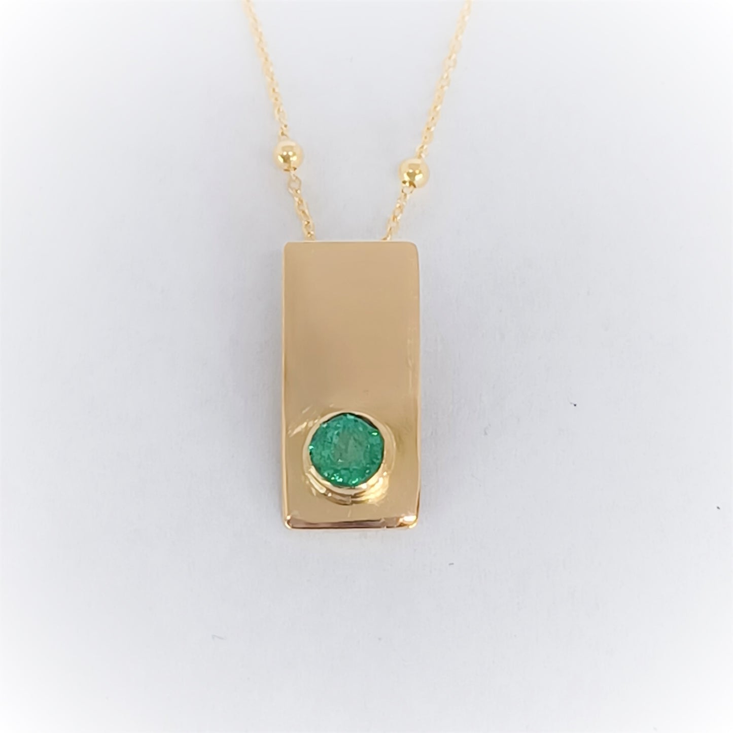 Collier en Or 18K et Emeraude