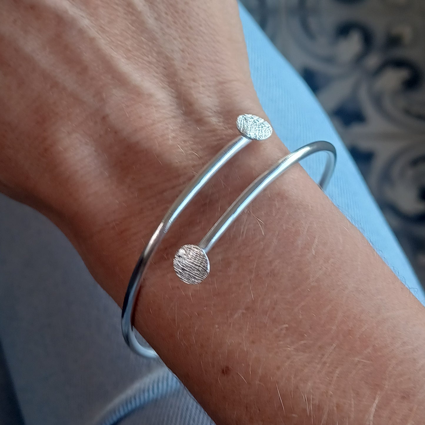 Jonc Plume Ressort en Argent Massif