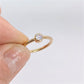 Bague en Plaqué Or avec Zircone