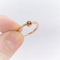 Bague en Plaqué Or sertie d'un Grenat