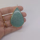Collier sautoir en Plaqué Or, serti d'une Amazonite. Pièce unique