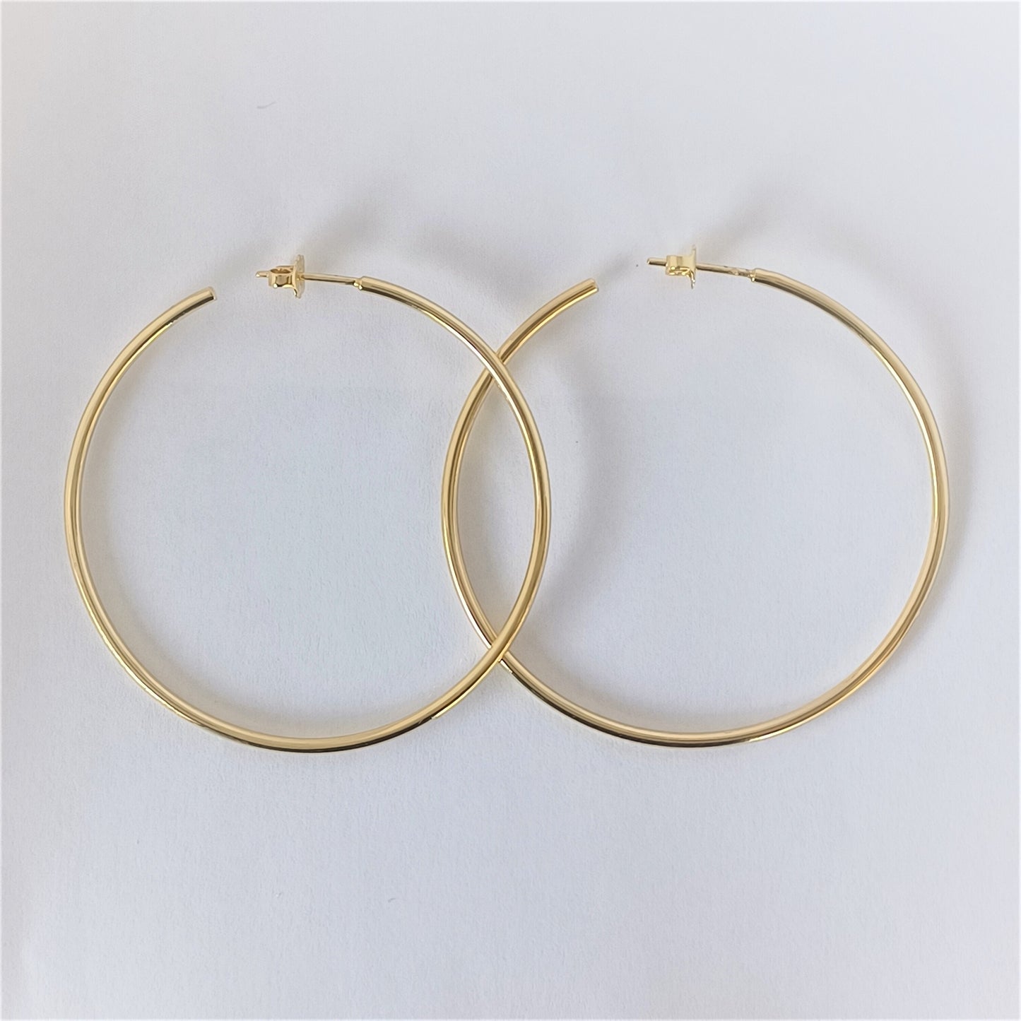 Boucles d'oreille créoles en Plaqué Or