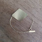 Bracelet losange en Plaqué Or, motif dentelle