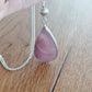 Collier goutte en Argent Massif et Opale des Andes. Pièce unique