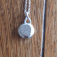 Collier lingot en Argent Massif irrégulier avec motif végétal. Pièce unique