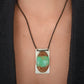Collier en Argent Massif et Chrysoprase. Pièce unique
