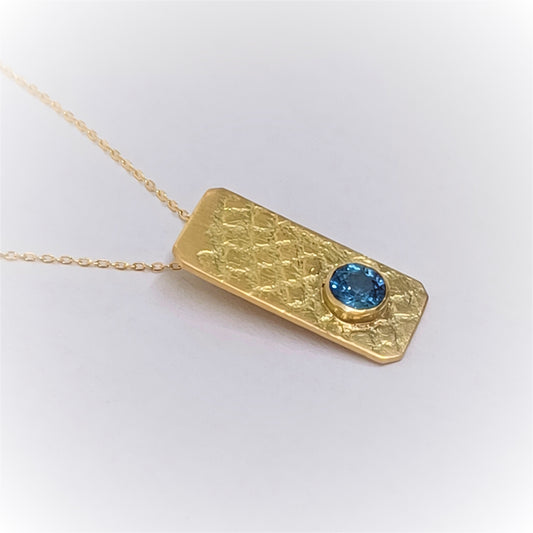 Pendentif en Or 18K et Saphir