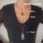 Collier en Argent Massif et Labradorite Marquise. Pièce unique