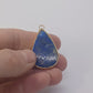 Collier en Plaqué Or, serti d'une Lapis Lazuli. Pièce unique