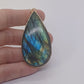 Collier en Plaqué Or, serti d'une Labradorite. Pièce unique