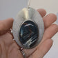 Collier sautoir solaire en Argent Massif et Agate. Pièce unique