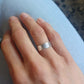 Bague Anneau large en Argent Massif, motif dentelle